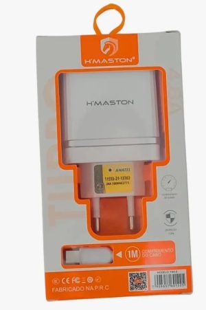 Carregador completo para modelo tipo C com duas entradas USB 4.8A