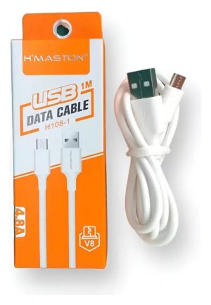 Cabo de Carregamento USB Tipo V8 - H'maston - 4.8A