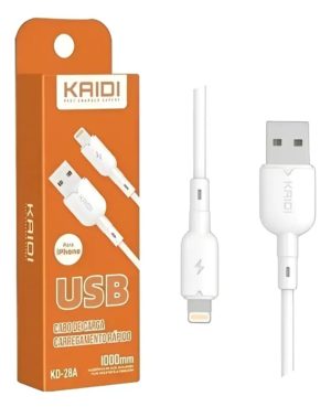 Cabo de carregamento USB para Iphone - 3.0A Kaidi